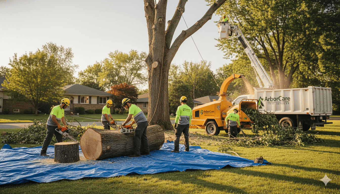 Tree removal and cleanup
