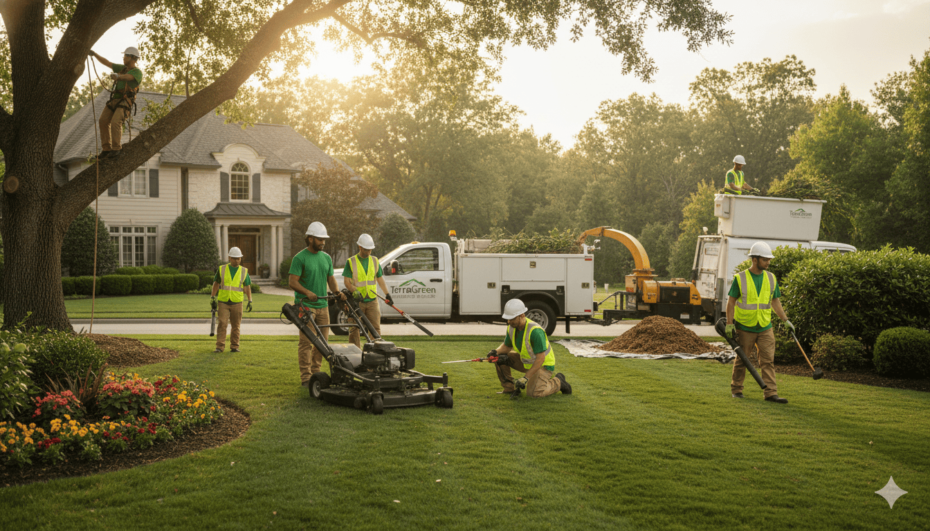 Complete landscape maintenance